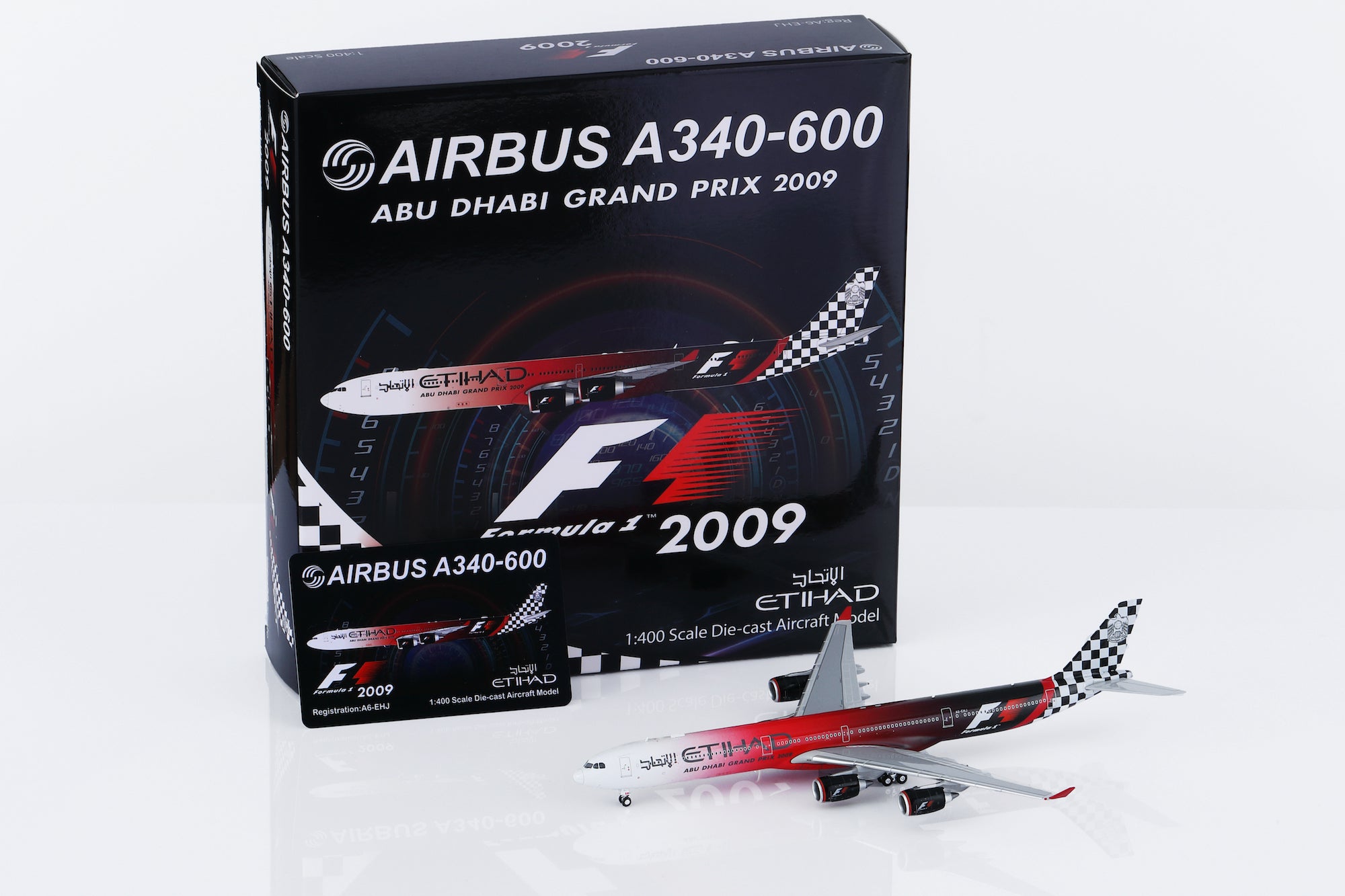 1/400 Etihad Airways A340-642 A6-EHJ "Abu Dhabi GP 2009" HY346091 - cover